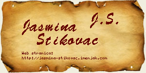 Jasmina Štikovac vizit kartica
